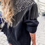 Black/Silver Braids on Suede.